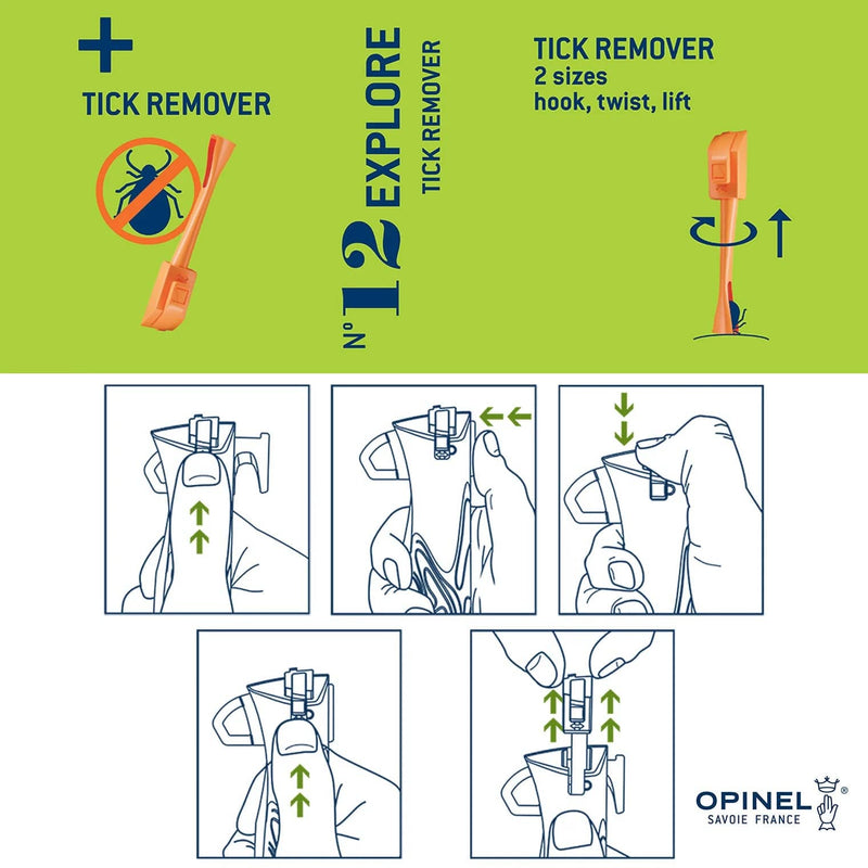 Load image into Gallery viewer, Opinel No.12 Explore Folding Knife with Tick Remover
