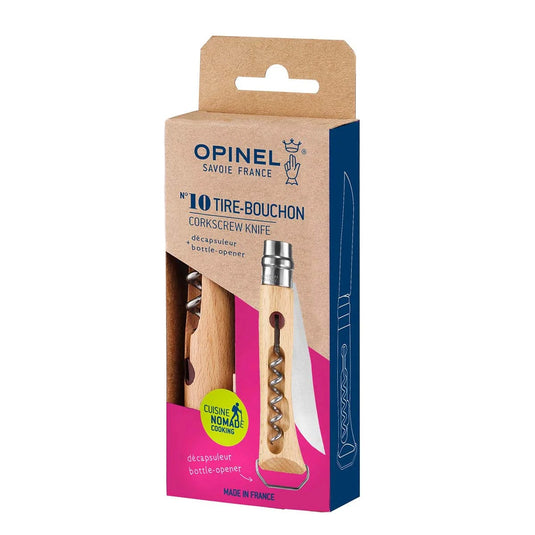 Opinel No. 10 Corkscrew & Bottle Opener Knife