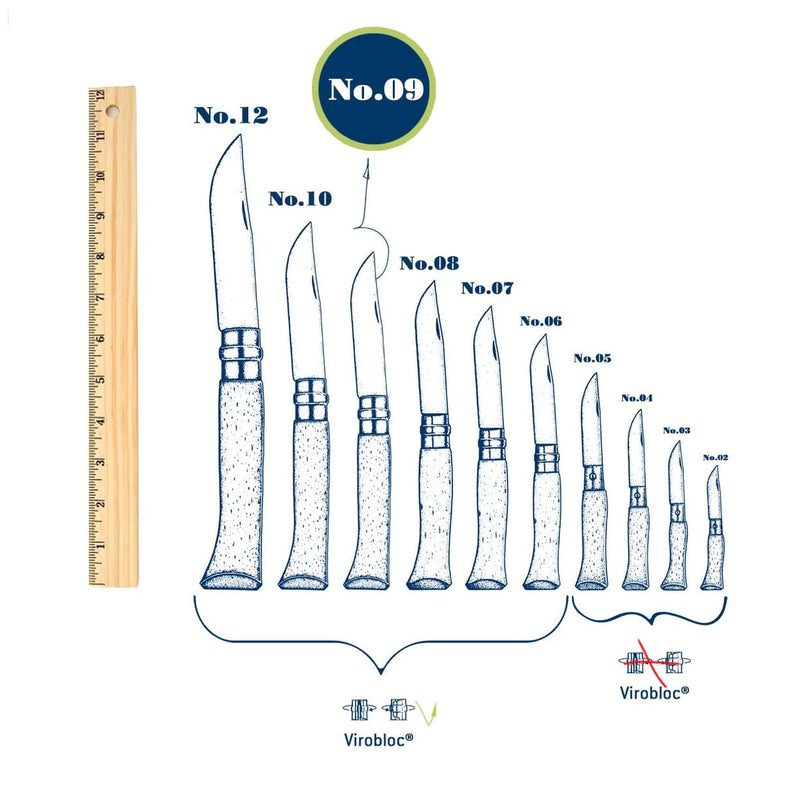 Load image into Gallery viewer, Opinel No.9 Carbon Folding Knife
