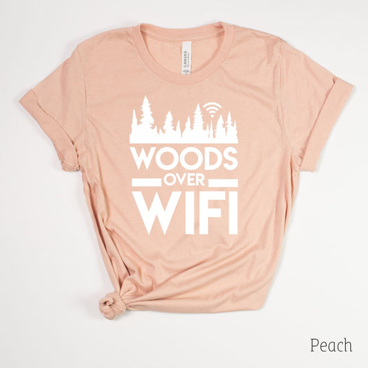 Woods Over Wifi T-Shirt for Women *UNISEX FIT* by 208 Tees