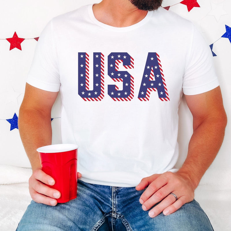 Load image into Gallery viewer, USA T Shirt for 4th Of July *UNISEX FIT* by 208 Tees
