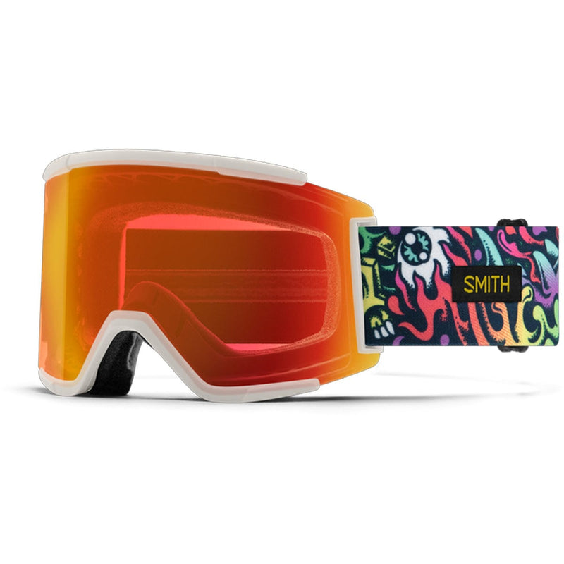 Load image into Gallery viewer, Smith Squad XL  Artist Series | Tall Boy/ChromaPop Everyday Red Mirror/Chromapop Storm Yellow Flash Snow Goggles
