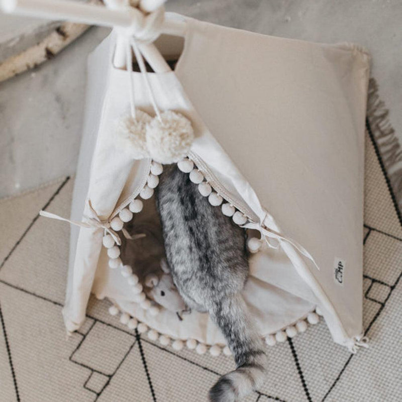 Load image into Gallery viewer, Cozy Haven Pet Teepee: A Stylish Retreat For Your Furry Friend by Dog Hugs Cat
