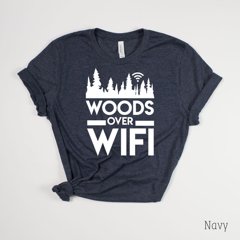 Load image into Gallery viewer, Woods Over Wifi T-Shirt for Women *UNISEX FIT* by 208 Tees
