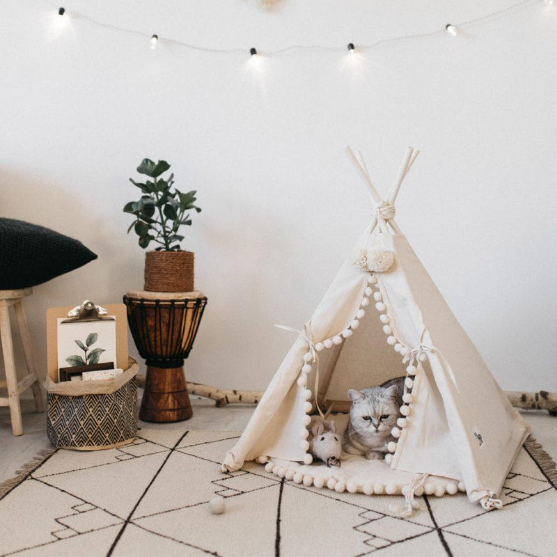 Load image into Gallery viewer, Cozy Haven Pet Teepee: A Stylish Retreat For Your Furry Friend by Dog Hugs Cat
