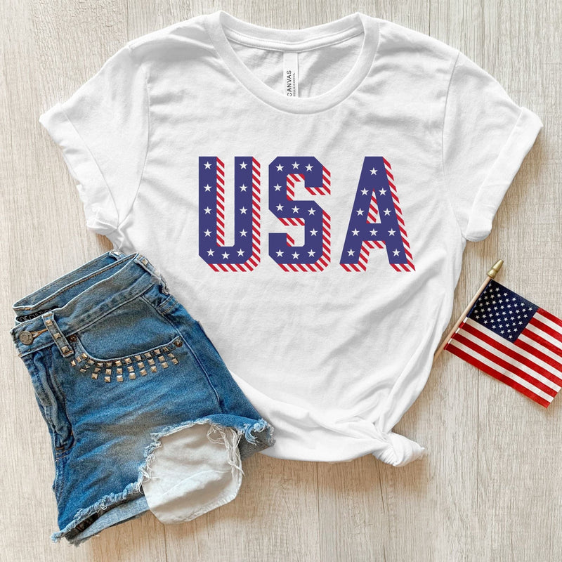 Load image into Gallery viewer, USA T Shirt for 4th Of July *UNISEX FIT* by 208 Tees
