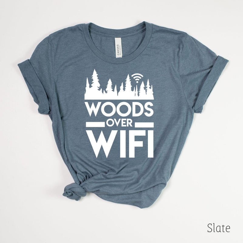 Load image into Gallery viewer, Woods Over Wifi T-Shirt for Women *UNISEX FIT* by 208 Tees
