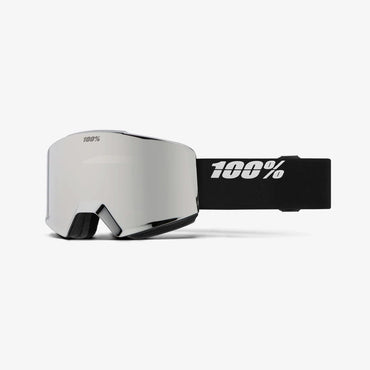 100% NORG HiPER Goggle Black/Silver - Mirror Silver Lens