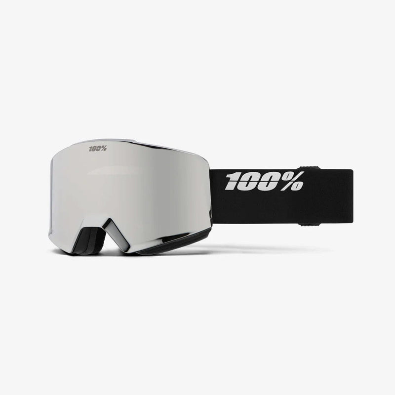 Load image into Gallery viewer, 100% NORG HiPER Goggle Black/Silver - Mirror Silver Lens
