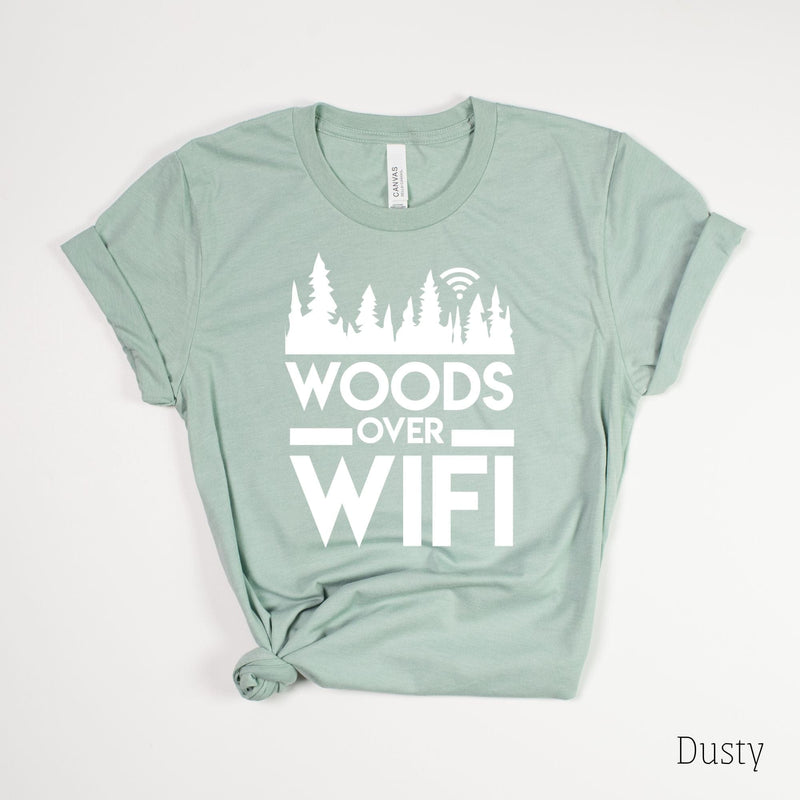 Load image into Gallery viewer, Woods Over Wifi T-Shirt for Women *UNISEX FIT* by 208 Tees
