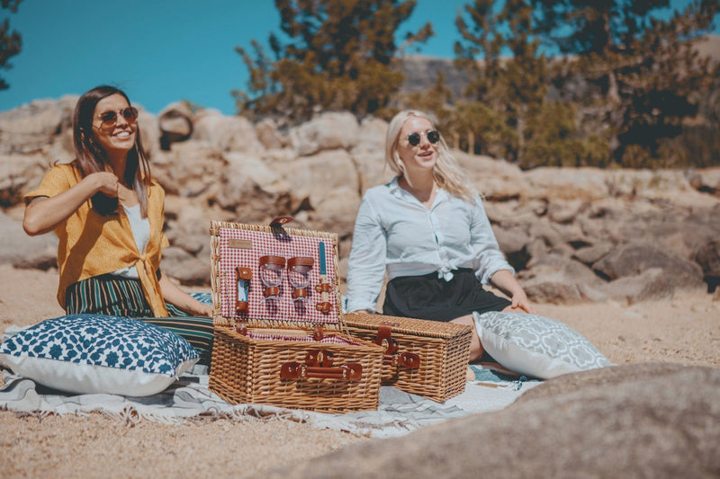 Load image into Gallery viewer, Classic Wine &amp; Cheese Picnic Basket by Picnic Time Family of Brands
