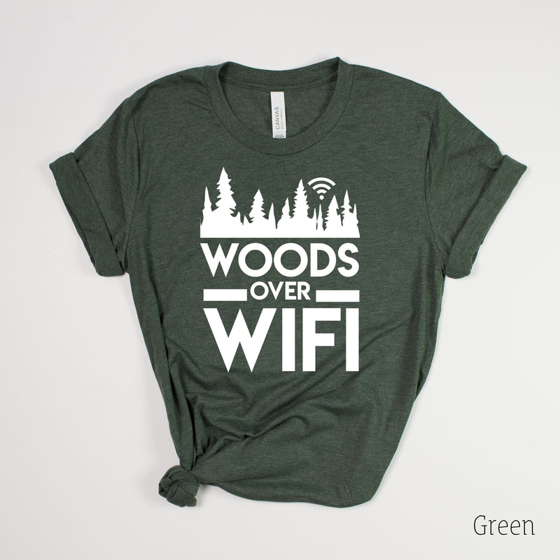 Load image into Gallery viewer, Woods Over Wifi T-Shirt for Women *UNISEX FIT* by 208 Tees
