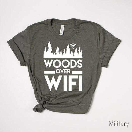 Woods Over Wifi T-Shirt for Women *UNISEX FIT* by 208 Tees