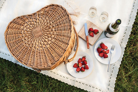 Heart Picnic Basket by Picnic Time Family of Brands