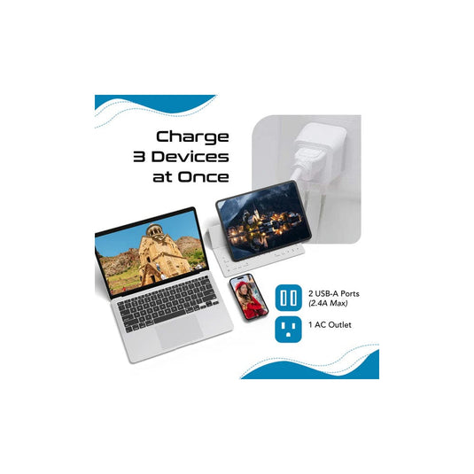 Ceptics European Travel Adapter - Type C - Dual USB (CTU-9C)