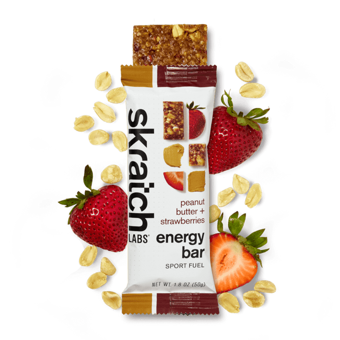 Skratch Labs Energy Bar Sport Fuel Peanut Butter + Strawberries Energy Bar