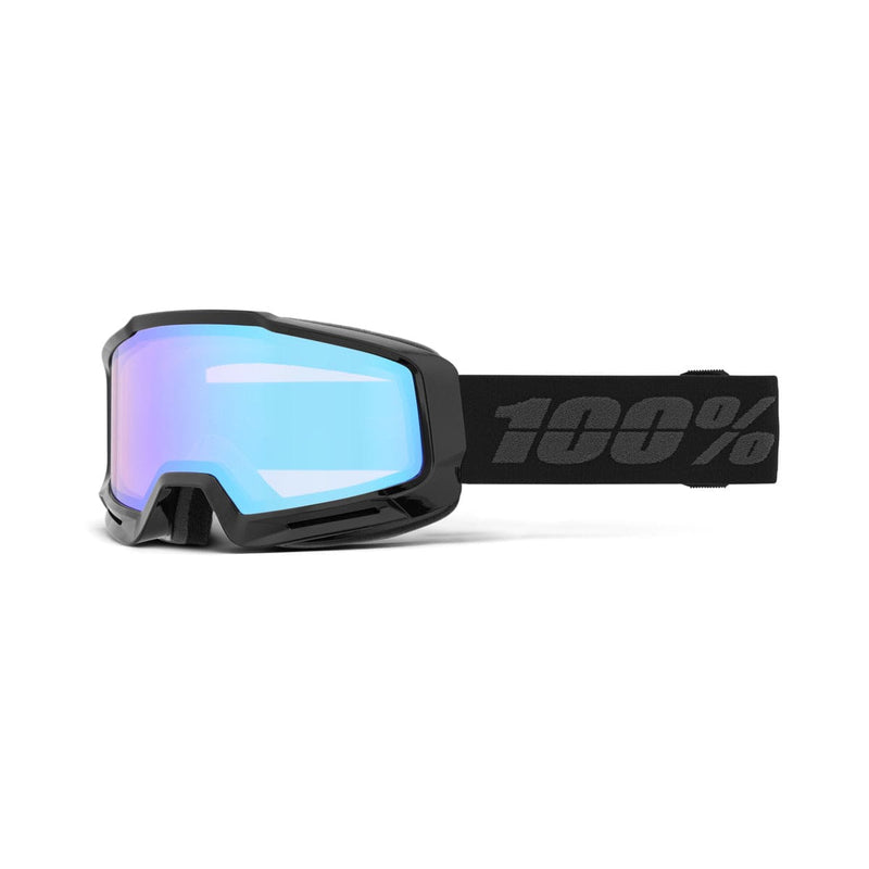 Load image into Gallery viewer, 100% OKAN HiPER Goggle Black/Turquoise - Mirror Turquoise Lens
