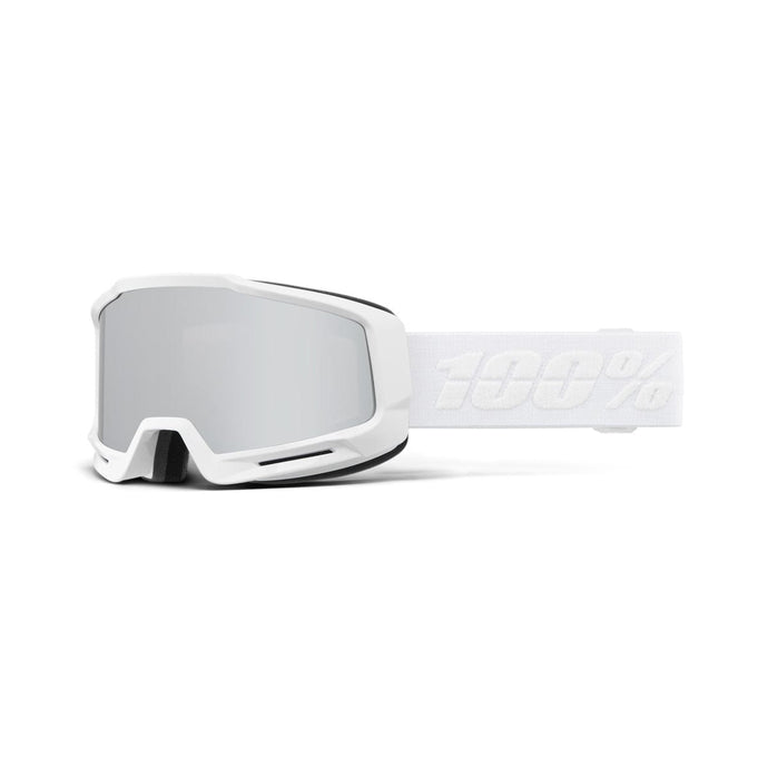 100% OKAN HiPER Goggle White/Silver - Mirror Silver Lens