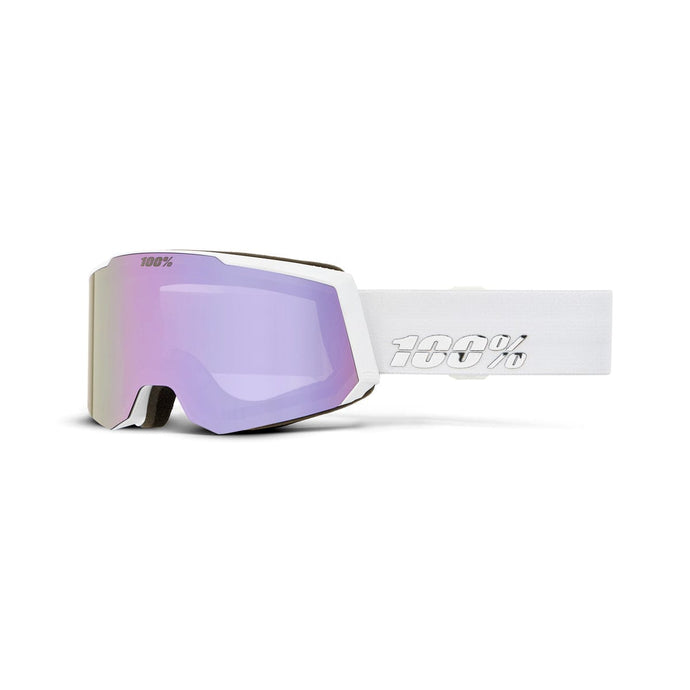 100% SNOWCRAFT S HiPER Goggle White/Lavender - Mirror Lavender Lens