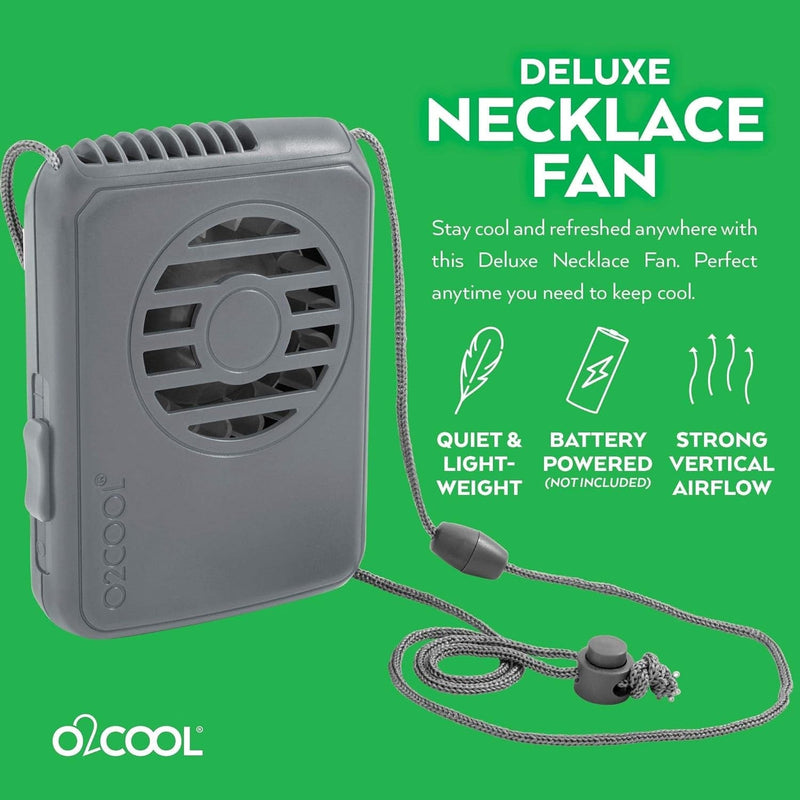 Load image into Gallery viewer, O2COOL Deluxe Necklace Fan
