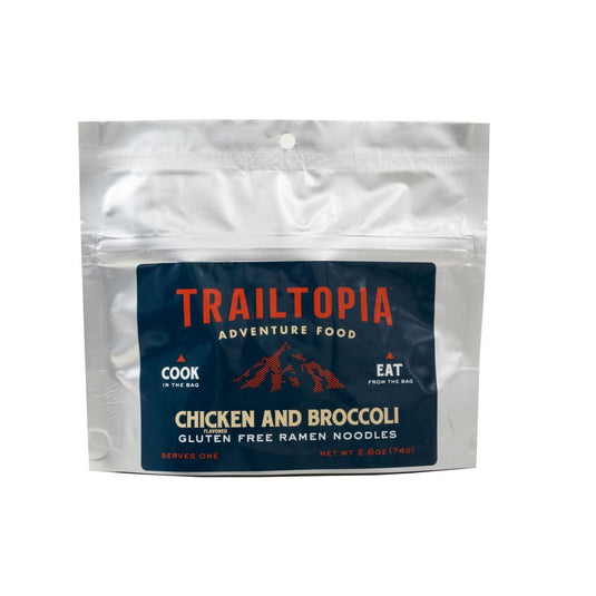 Trailtopia Adventure Food Gluten Free Ramen Noodles - Chicken flavored with Broccoli