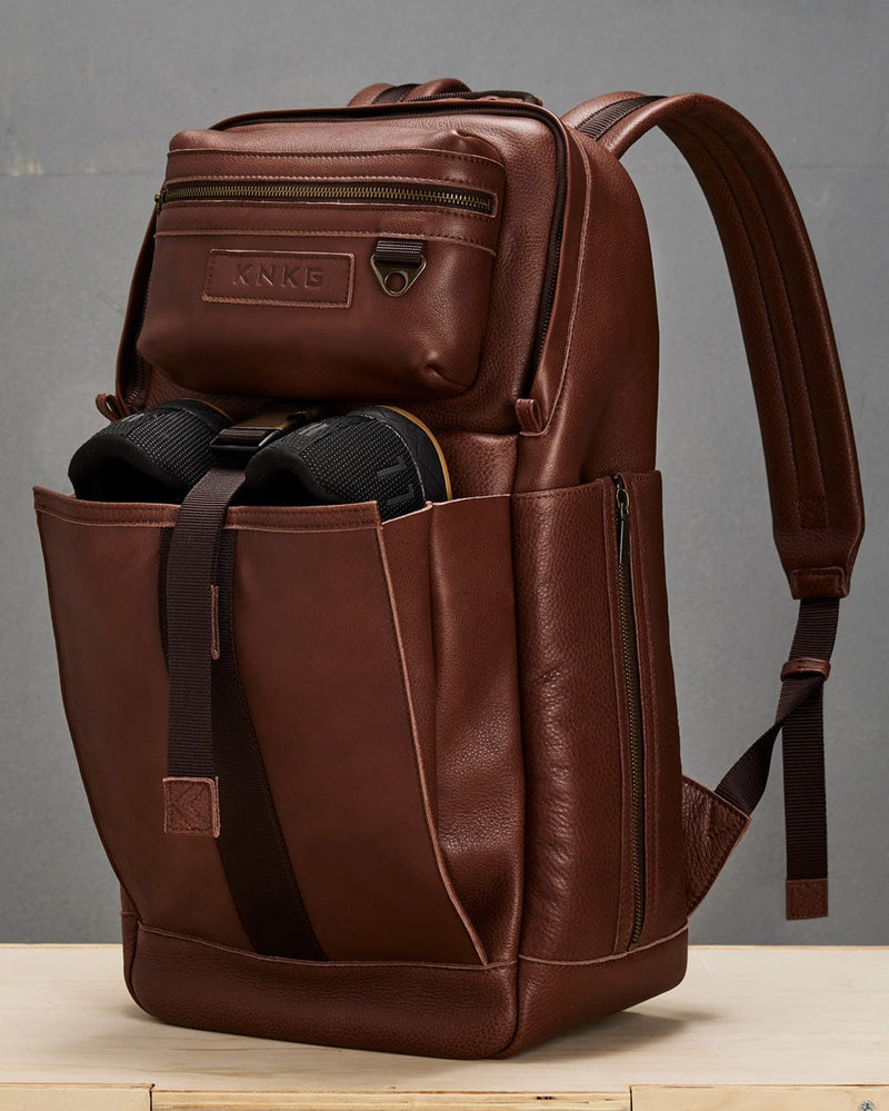 Load image into Gallery viewer, Heritage Leather Backpack By King Kong Apparel
