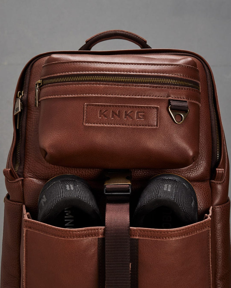 Load image into Gallery viewer, Heritage Leather Backpack By King Kong Apparel
