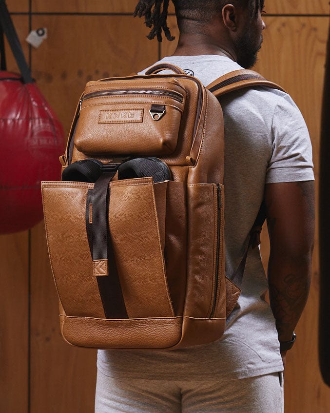 Load image into Gallery viewer, Heritage Leather Backpack By King Kong Apparel
