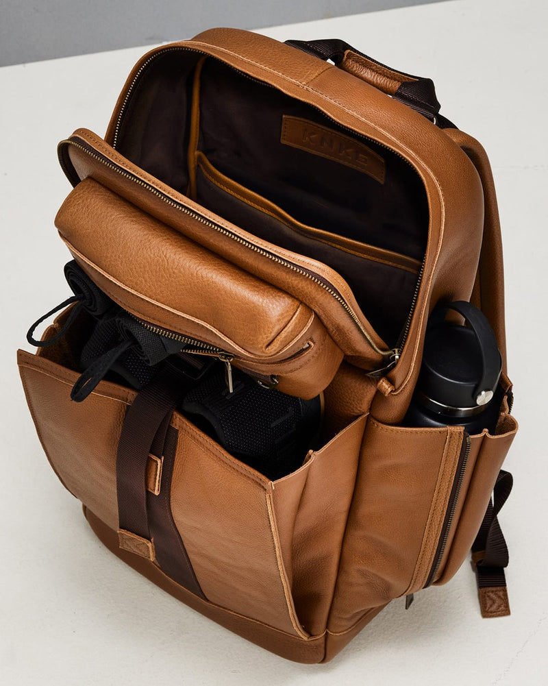 Load image into Gallery viewer, Heritage Leather Backpack By King Kong Apparel
