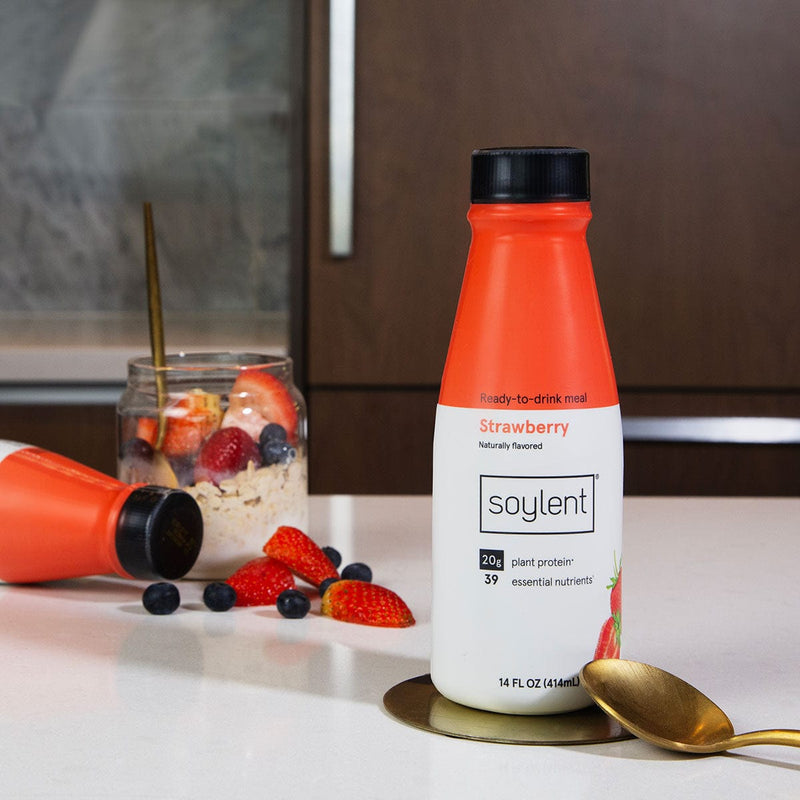 Load image into Gallery viewer, Soylent complete meal - strawberry by Soylent
