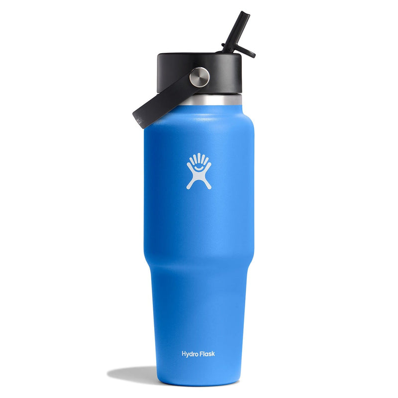 Load image into Gallery viewer, Hydro Flask 32 oz Wide Mouth Travel Bottle with Flex Straw Cap
