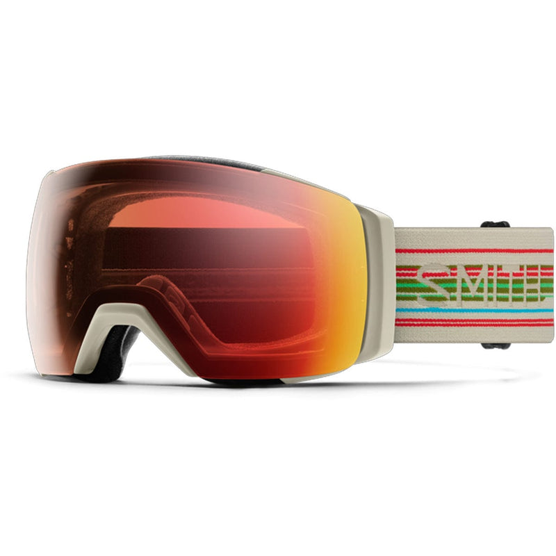 Load image into Gallery viewer, Smith I/O Mag XL Photochromic  Chalk Straightline/ChromaPop Pro Photochromic Red Mirror/Chromapop Storm Blue Sensor Mirror Snow Goggles
