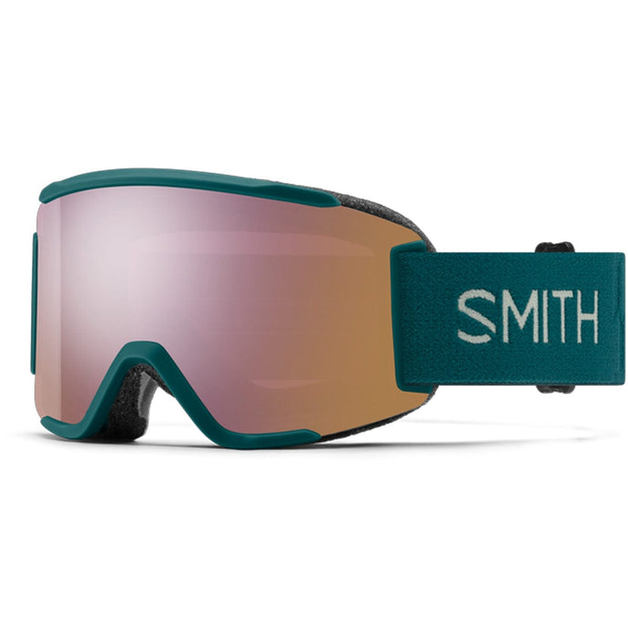 Smith Squad S  Malachite/ChromaPop Everyday Rose Gold Mirror/Clear Snow Goggles