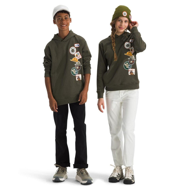 Load image into Gallery viewer, The North Face Teen Smokey Camp Fleece Pullover Hoodie
