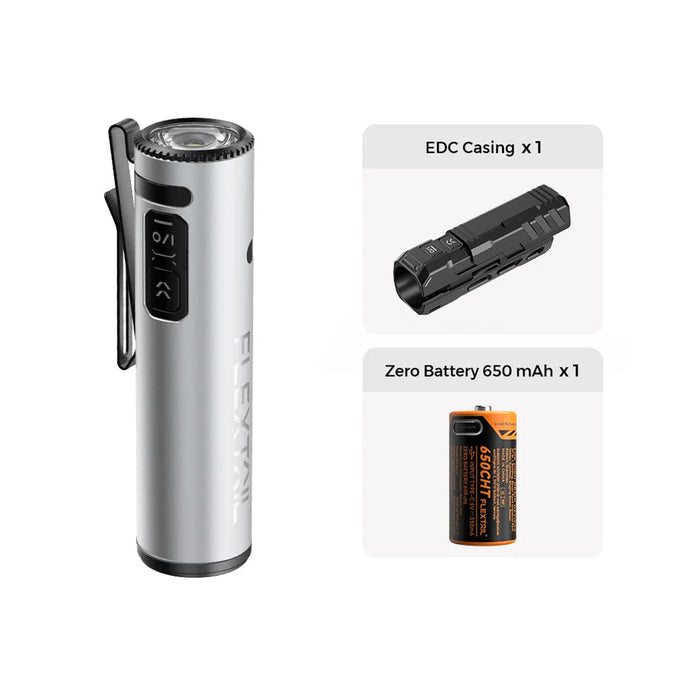 Flextail Zero Flashlight W Battery Case