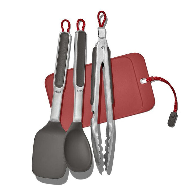 Load image into Gallery viewer, OXO Camp Cook Utensil Set w/ Rest
