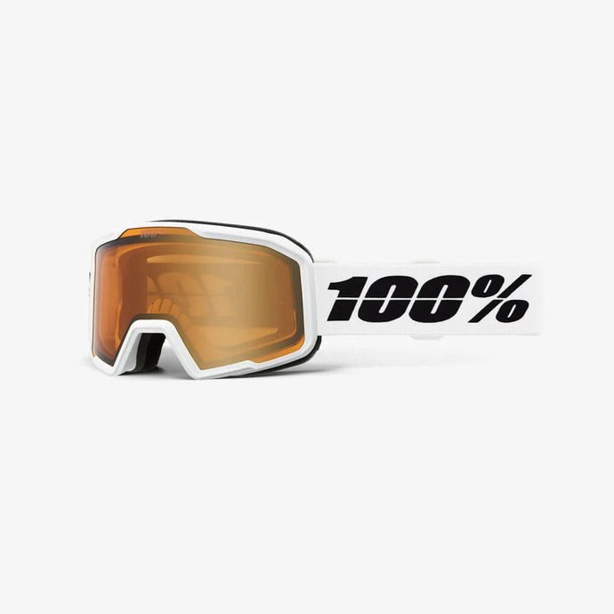 100% VALNOR Goggle Base White - Amber Lens