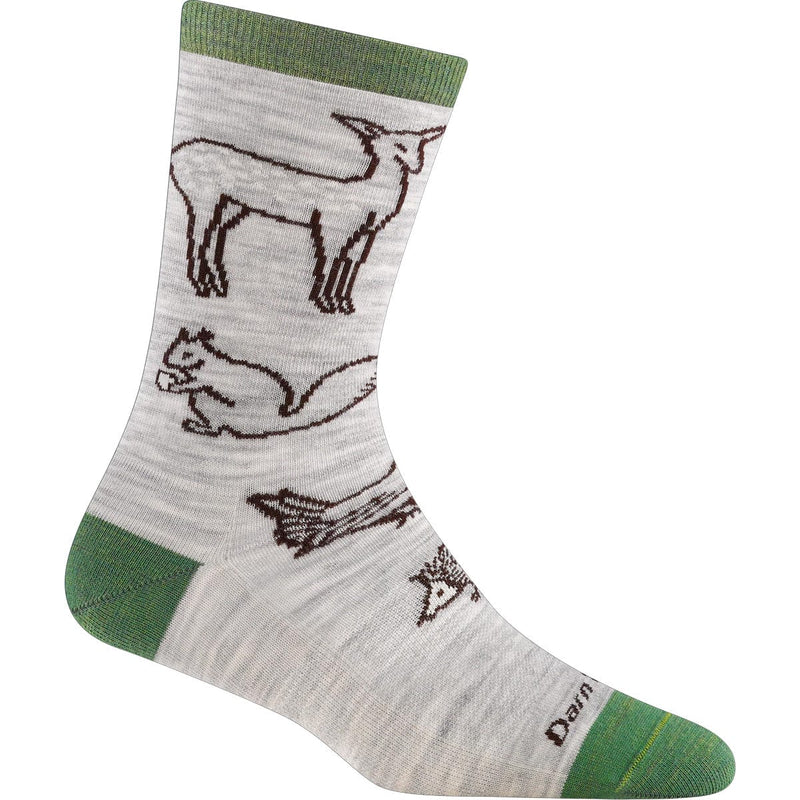 Load image into Gallery viewer, Darn Tough Women&#39;s Woodland Creatures Crew Lightweight Socks
