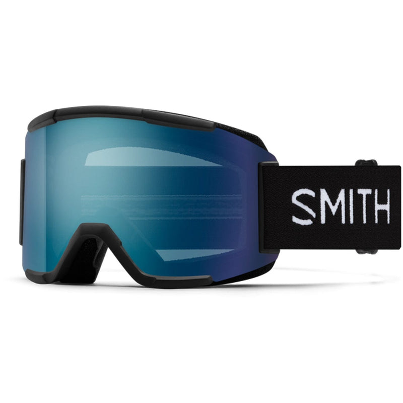 Load image into Gallery viewer, Smith Squad  Black /ChromaPop Everyday Blue Mirror/Yellow Snow Goggles
