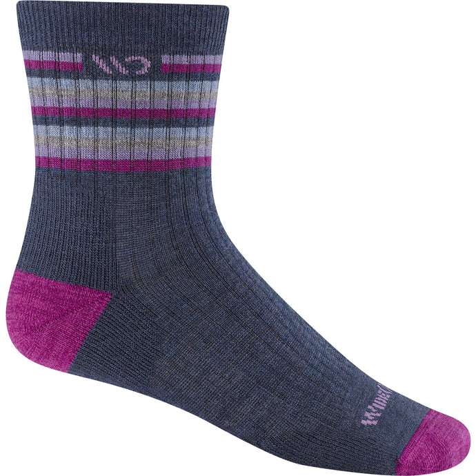 Wide Open by Darn Tough Women's Multi Stripe Midweight Micro Crew Sock