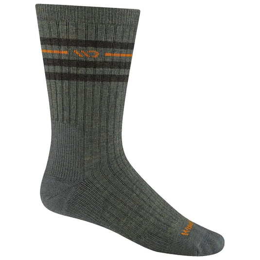 Wide Open by Darn Tough Men's Vintage Stripe Midweight Crew Sock