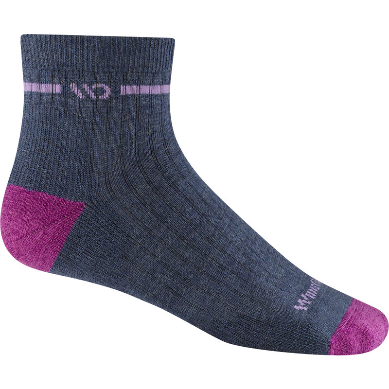 Load image into Gallery viewer, Wide Open by Darn Tough Women&#39;s Single Stripe Midweight Quarter Sock
