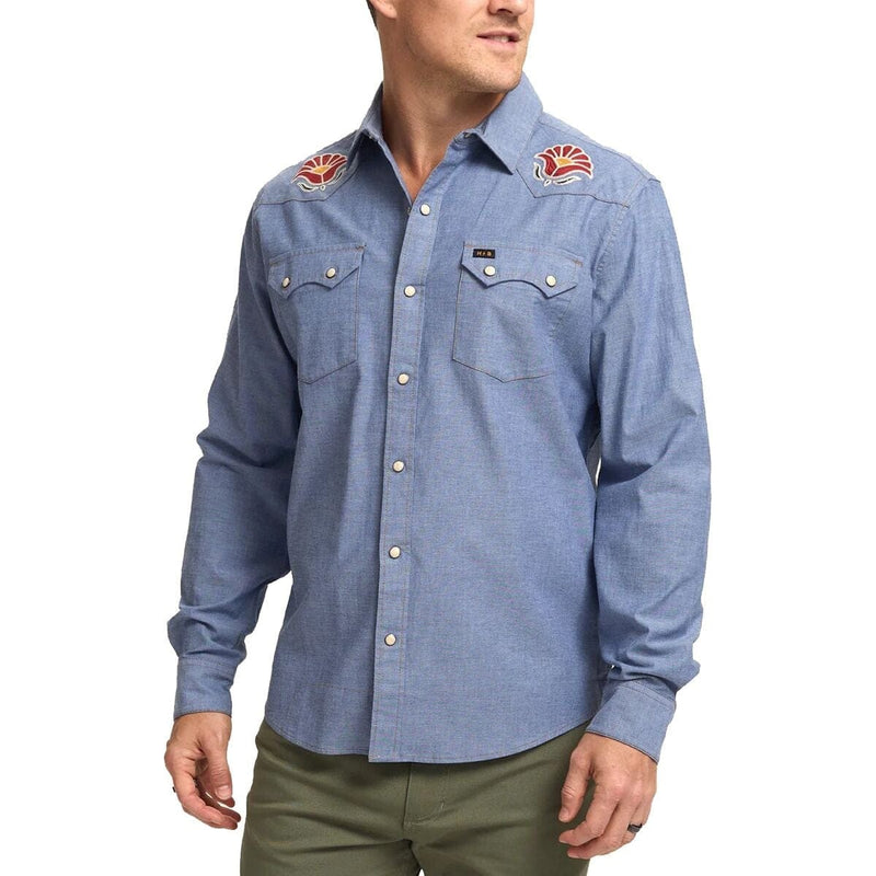 Load image into Gallery viewer, Howler Brothers Crosscut Deluxe Snapshirt
