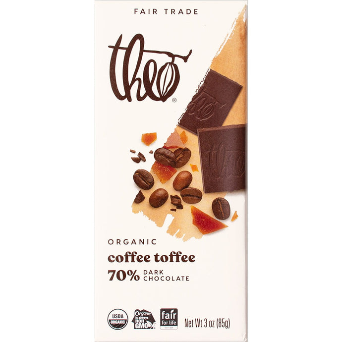 Theo's Coffee Toffee 70% Dark Chocolate