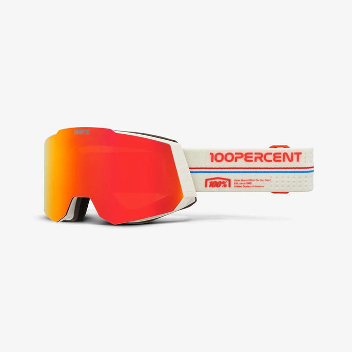 100% SNOWCRAFT HiPER Goggle Launch - Mirror Red Lens