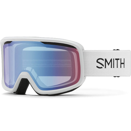 Smith Frontier  White/Blue Sensor Mirror Snow Goggles