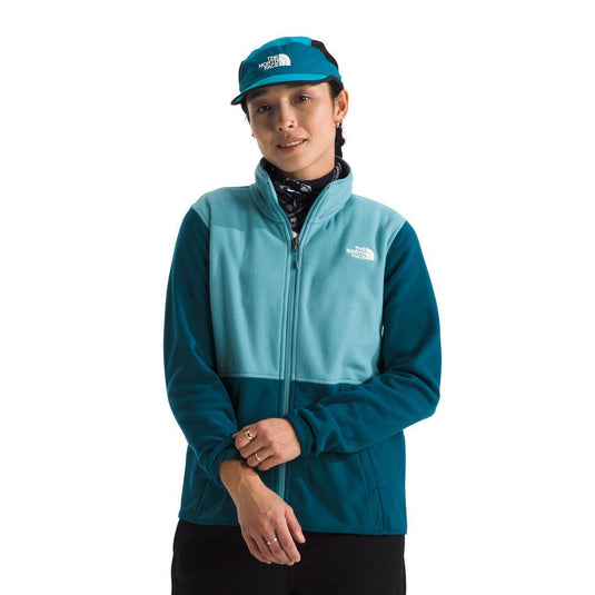 The North Face Women s Glacier Fleece Jacket Midnight Petrol Algae Blue XL