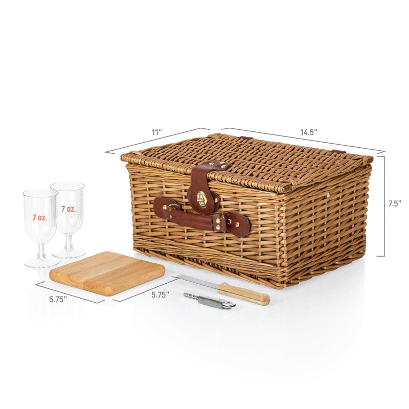 Load image into Gallery viewer, Classic Wine &amp; Cheese Picnic Basket by Picnic Time Family of Brands
