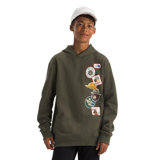 The North Face Teen Smokey Camp Fleece Pullover Hoodie