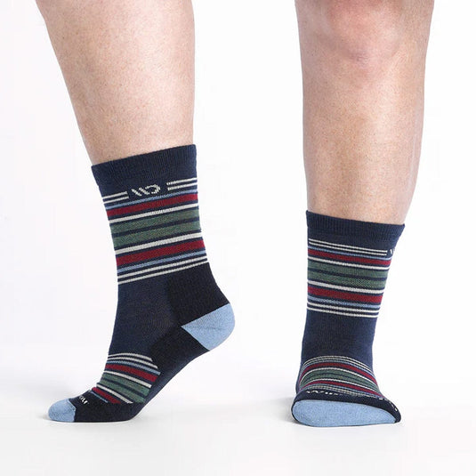 Wide Open by Darn Tough Men's Multi Stripe Midweight Micro Crew Sock